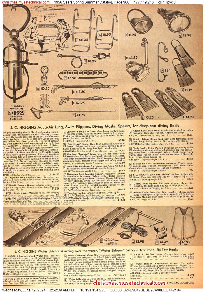 1956 Sears Spring Summer Catalog, Page 966