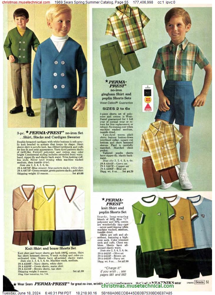 1969 Sears Spring Summer Catalog, Page 55