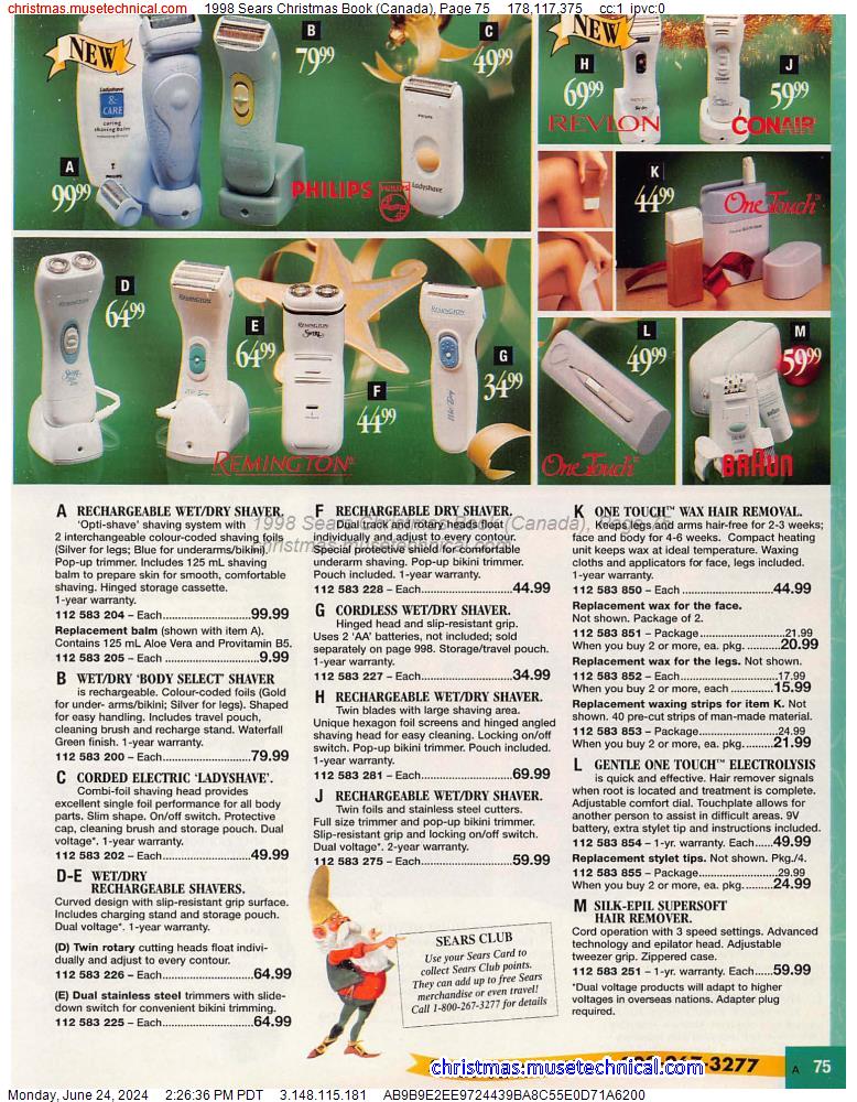 1998 Sears Christmas Book (Canada), Page 75