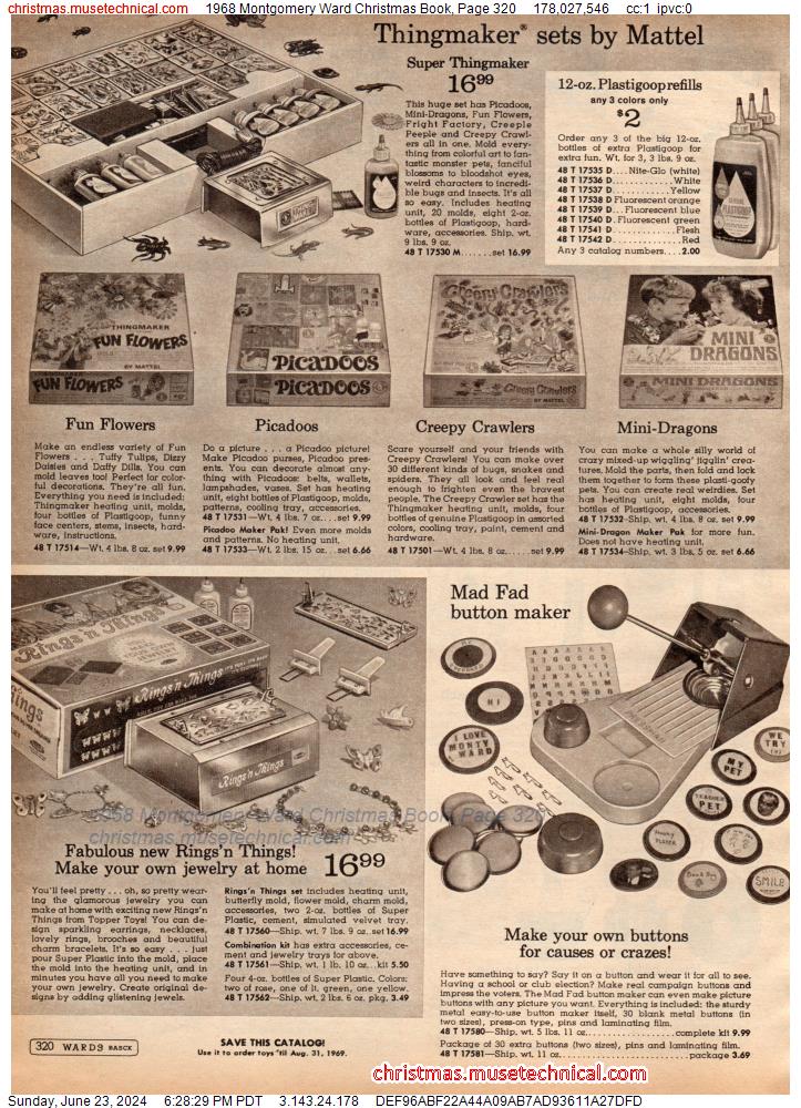 1968 Montgomery Ward Christmas Book, Page 320