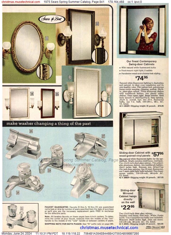1975 Sears Spring Summer Catalog, Page 841
