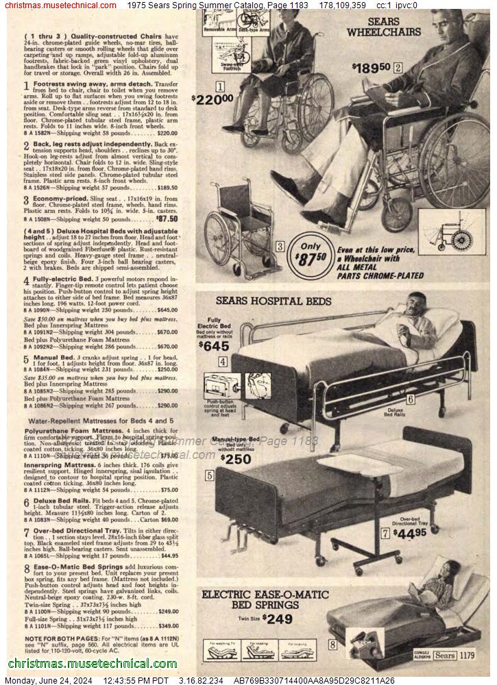 1975 Sears Spring Summer Catalog, Page 1183