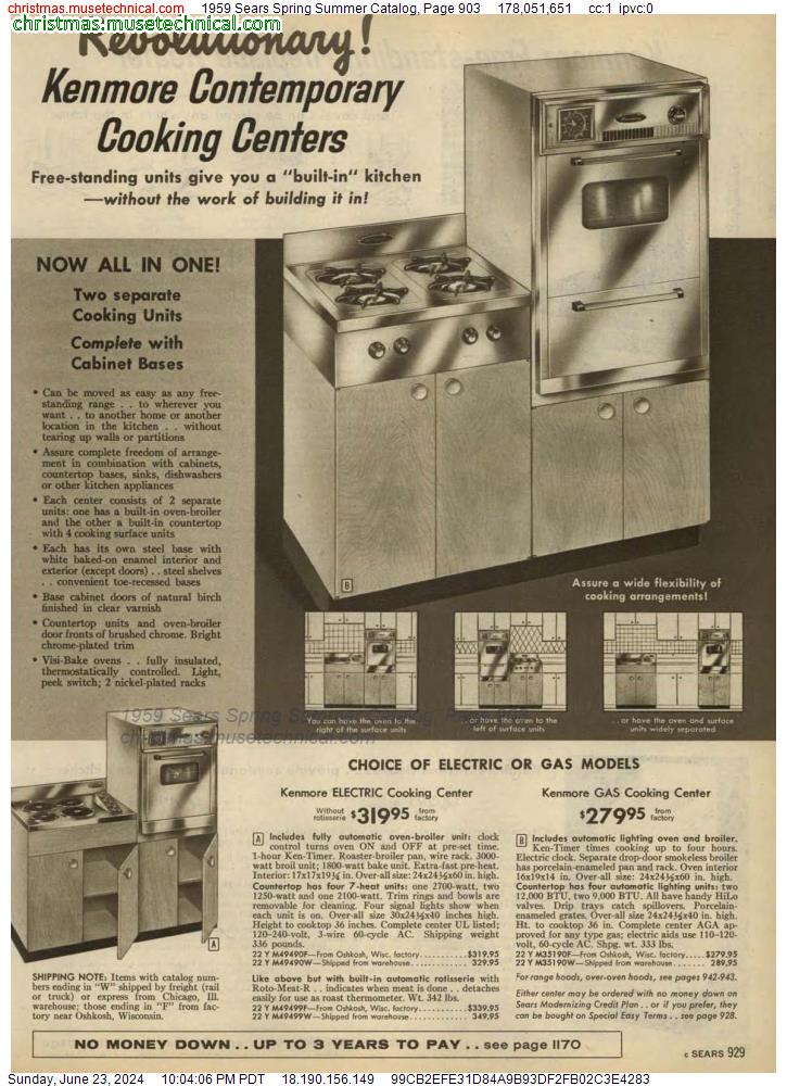 1959 Sears Spring Summer Catalog, Page 903