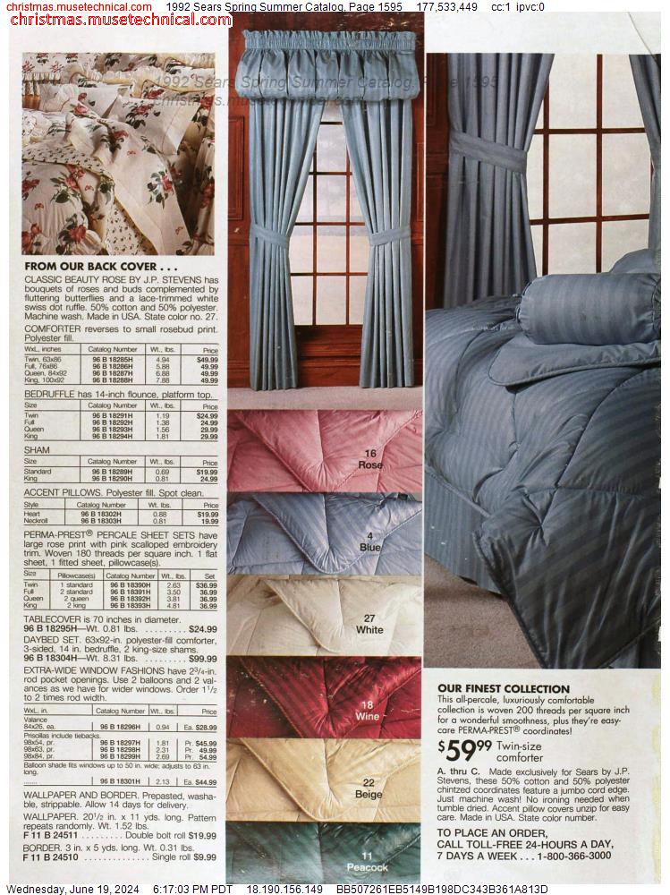 1992 Sears Spring Summer Catalog, Page 1595