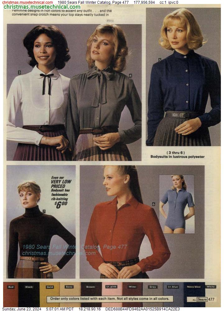 1980 Sears Fall Winter Catalog, Page 477
