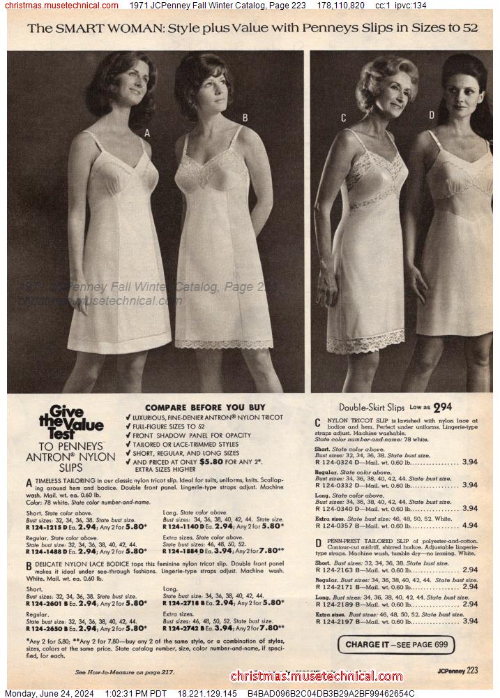 1971 JCPenney Fall Winter Catalog, Page 223