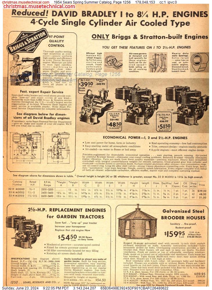 1954 Sears Spring Summer Catalog, Page 1256