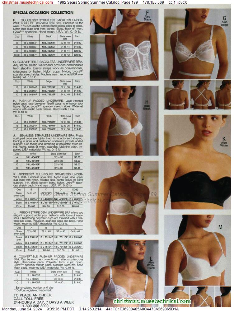 1992 Sears Spring Summer Catalog, Page 189