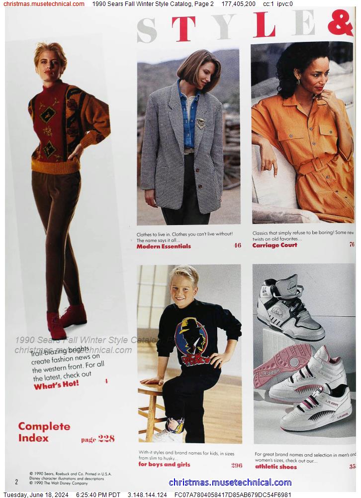 1990 Sears Fall Winter Style Catalog, Page 2