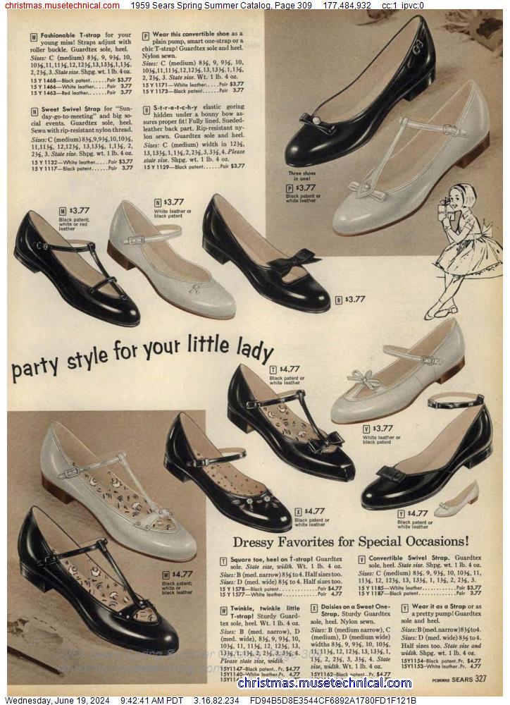 1959 Sears Spring Summer Catalog, Page 309