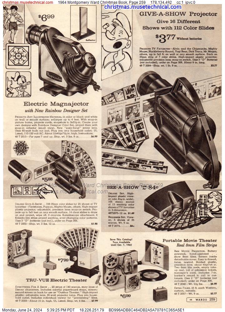 1964 Montgomery Ward Christmas Book, Page 259