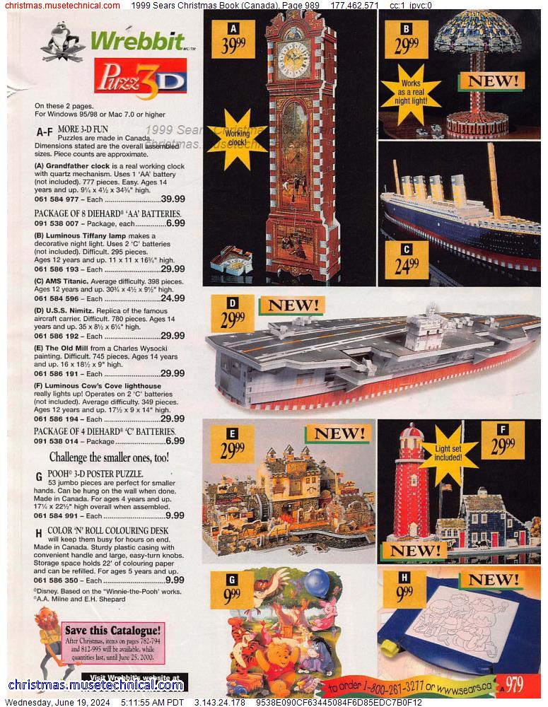 1999 Sears Christmas Book (Canada), Page 989