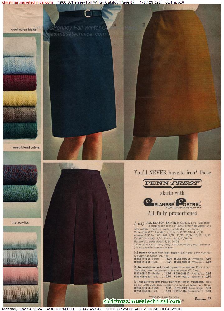 1966 JCPenney Fall Winter Catalog, Page 87
