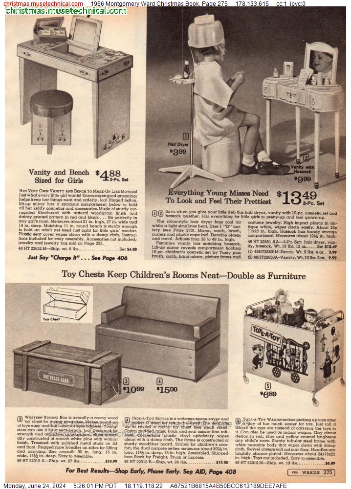 1966 Montgomery Ward Christmas Book, Page 275