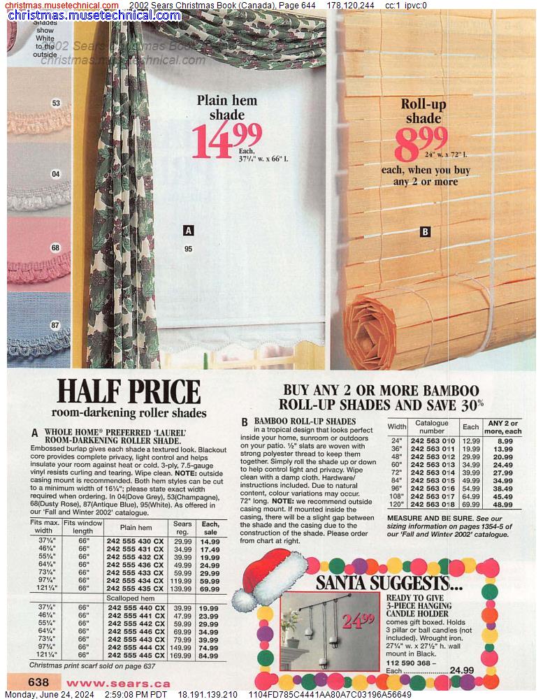 2002 Sears Christmas Book (Canada), Page 644