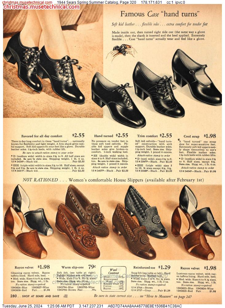 1944 Sears Spring Summer Catalog, Page 320