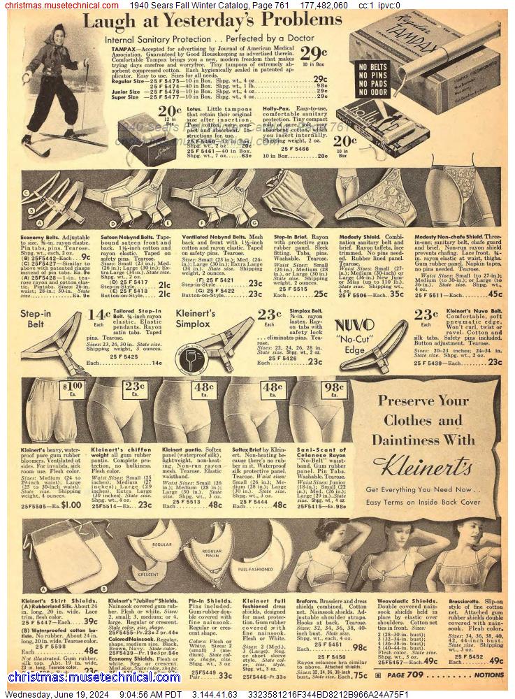 1940 Sears Fall Winter Catalog, Page 761