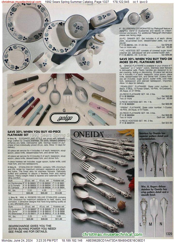 1992 Sears Spring Summer Catalog, Page 1327