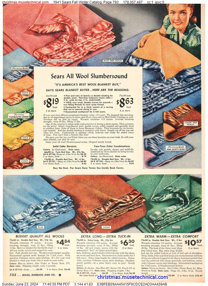 1941 Sears Fall Winter Catalog, Page 793