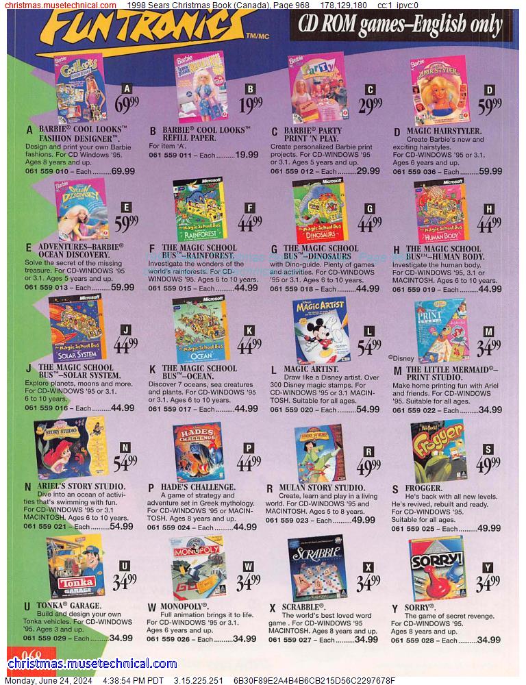 1998 Sears Christmas Book (Canada), Page 968