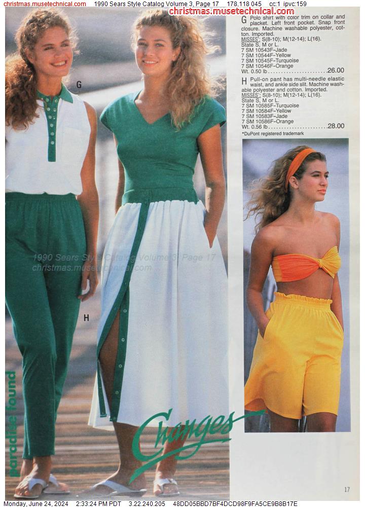 1990 Sears Style Catalog Volume 3, Page 17