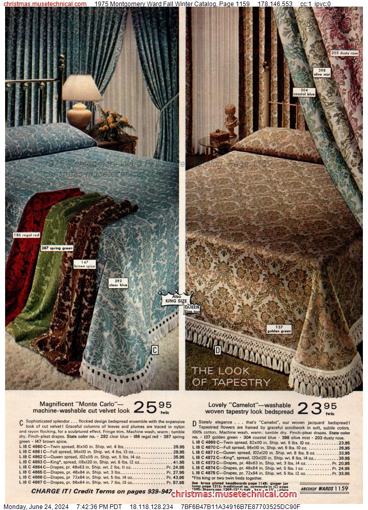 1975 Montgomery Ward Fall Winter Catalog, Page 1159