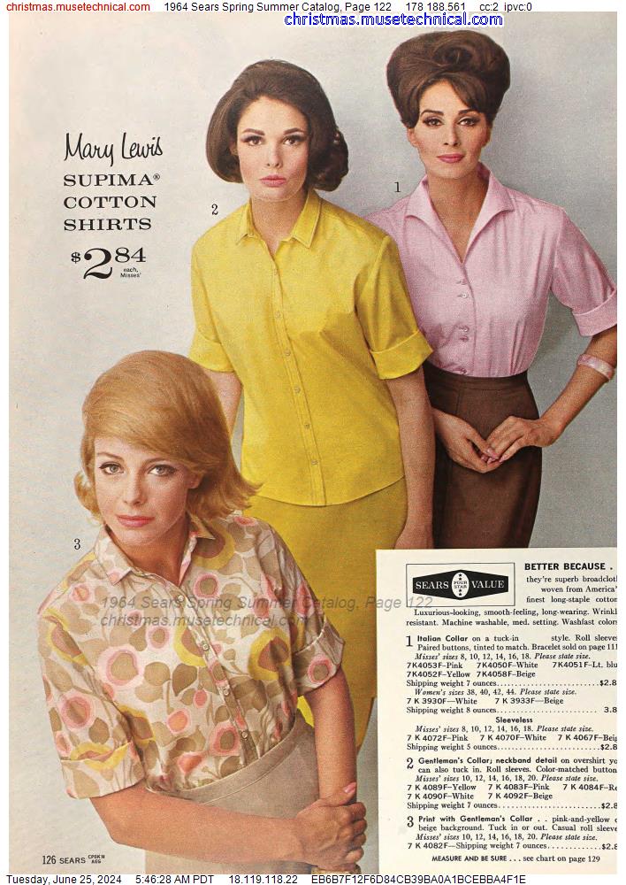 1964 Sears Spring Summer Catalog, Page 122