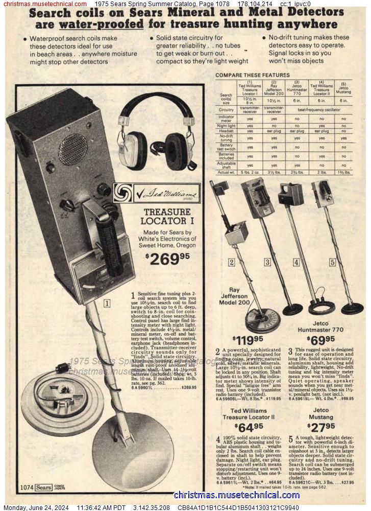 1975 Sears Spring Summer Catalog, Page 1078