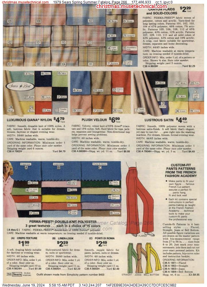 1979 Sears Spring Summer Catalog, Page 266