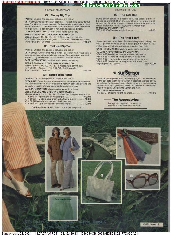 1976 Sears Spring Summer Catalog, Page 9