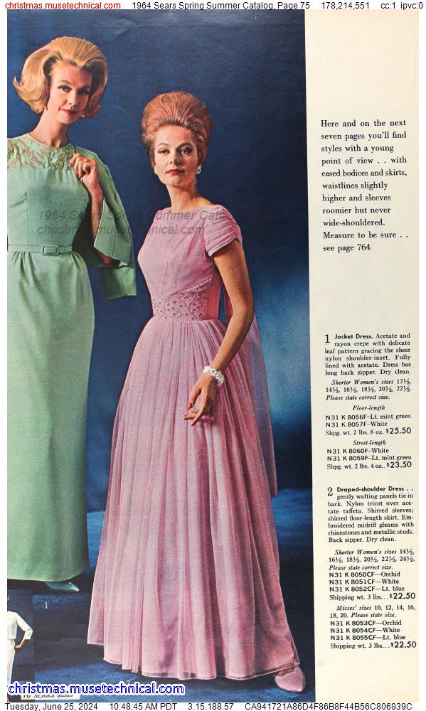 1964 Sears Spring Summer Catalog, Page 75