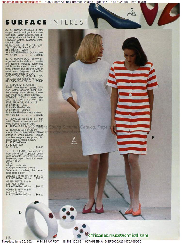 1992 Sears Spring Summer Catalog, Page 116