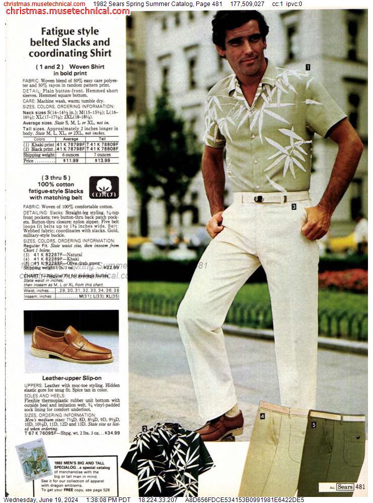 1982 Sears Spring Summer Catalog, Page 481