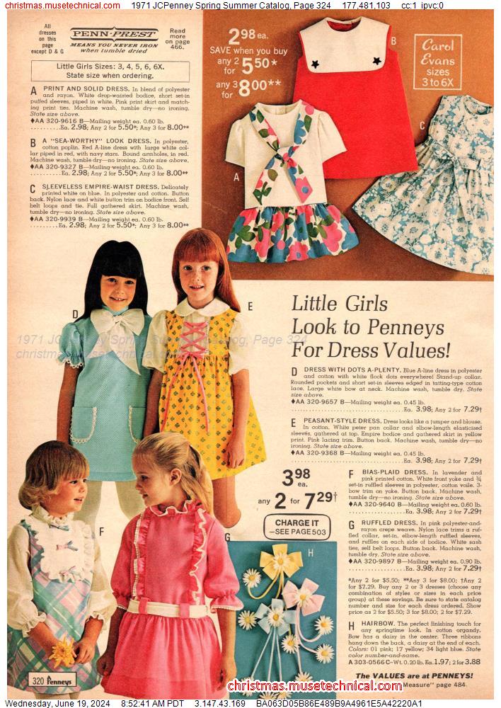 1971 JCPenney Spring Summer Catalog, Page 324