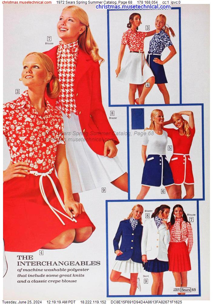 1972 Sears Spring Summer Catalog, Page 68