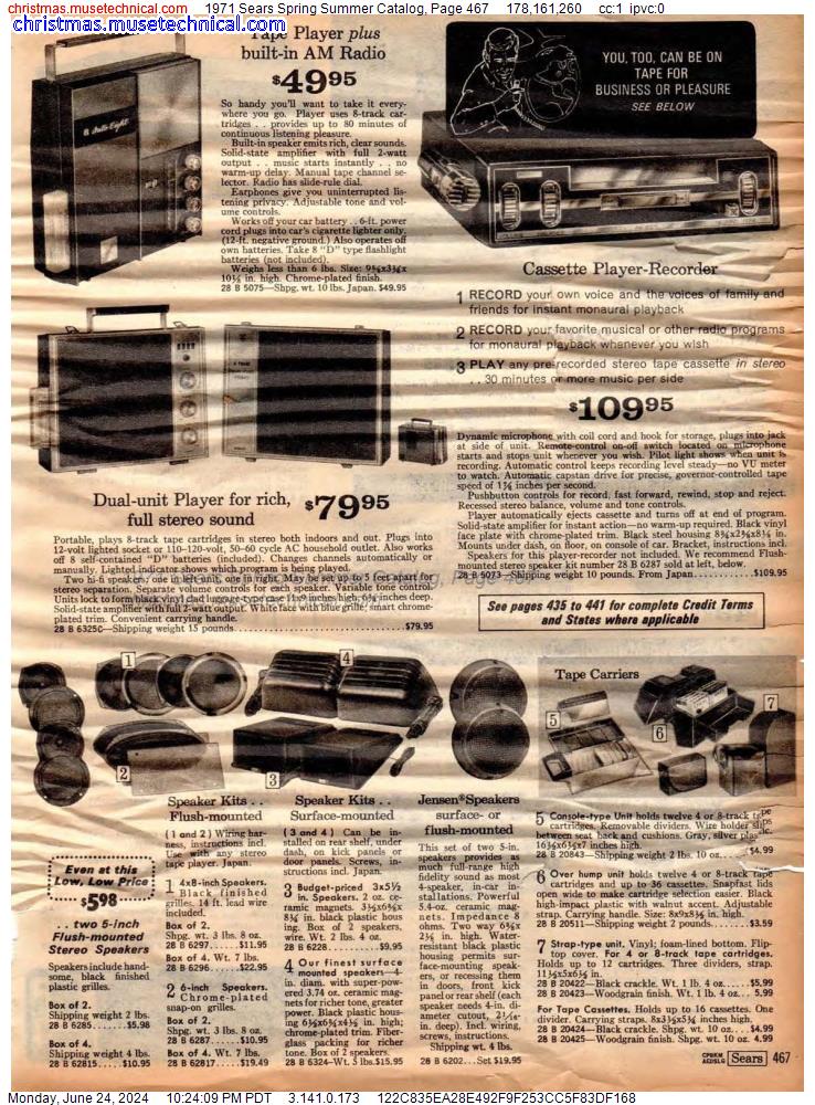 1971 Sears Spring Summer Catalog, Page 467