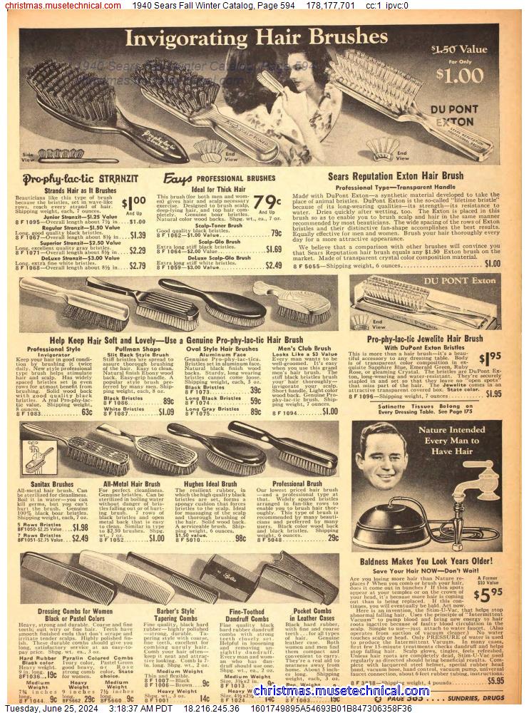 1940 Sears Fall Winter Catalog, Page 594