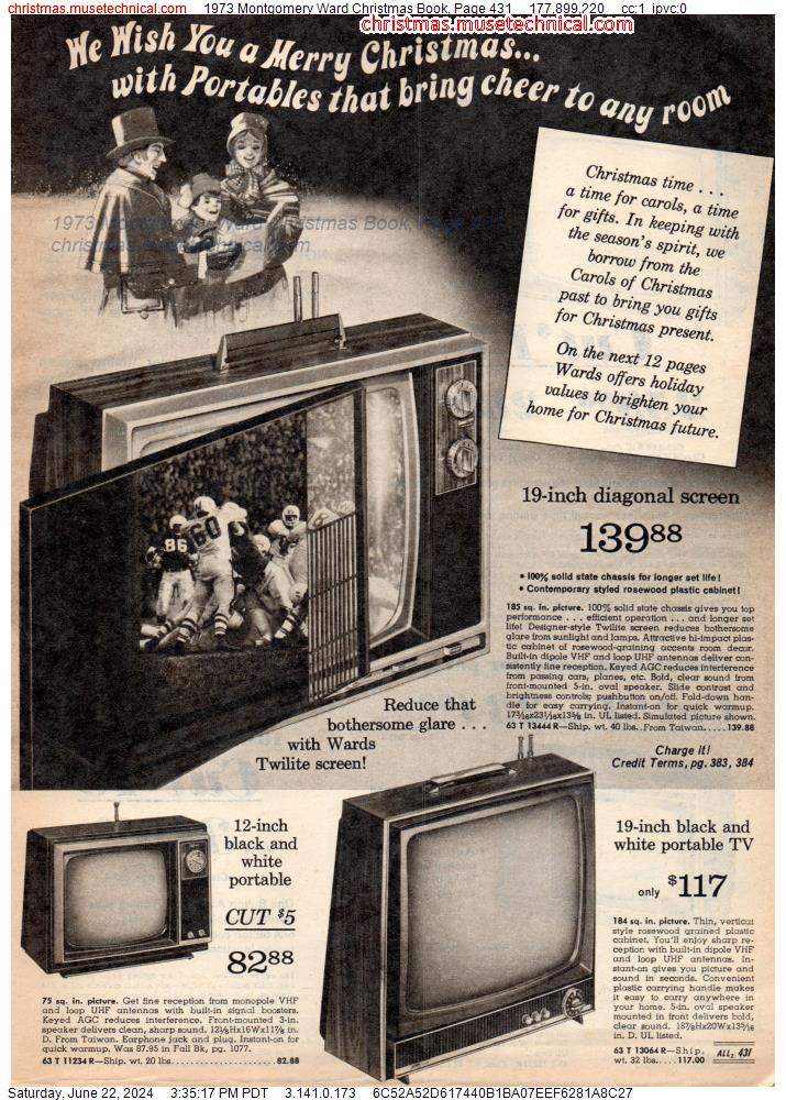1973 Montgomery Ward Christmas Book, Page 431
