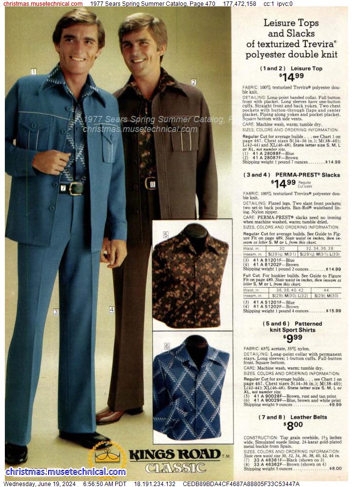 1977 Sears Spring Summer Catalog, Page 470