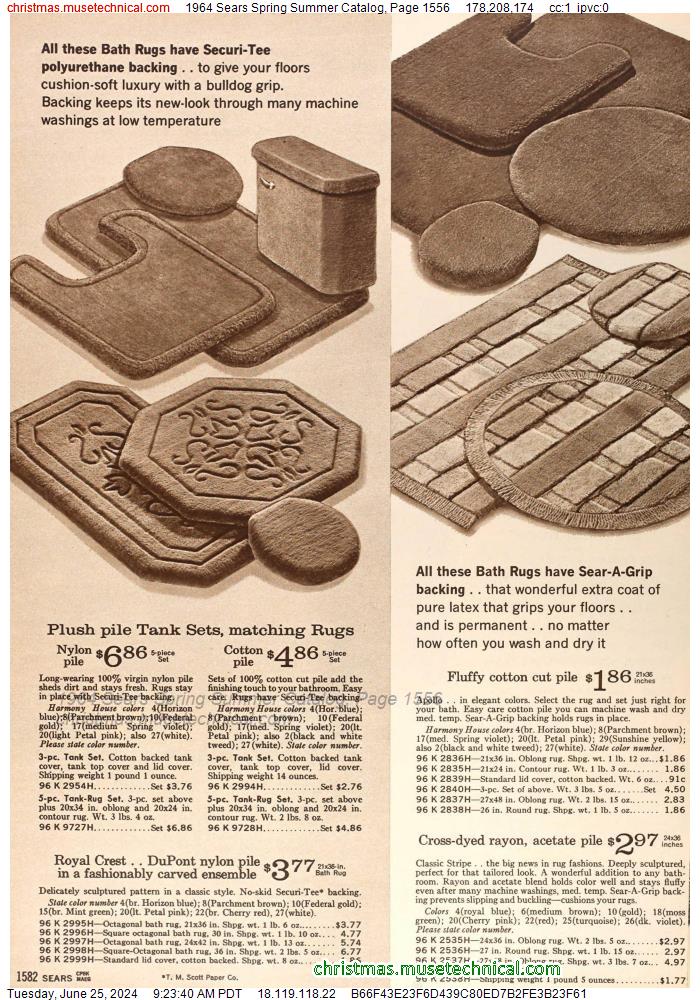 1964 Sears Spring Summer Catalog, Page 1556