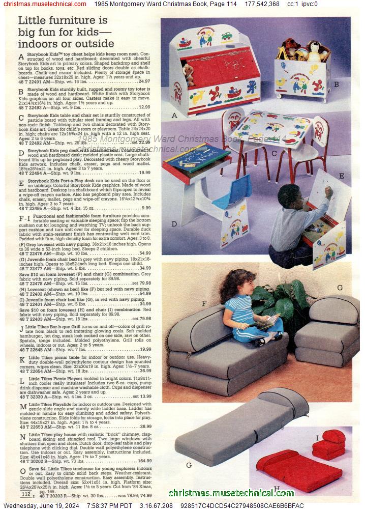 1985 Montgomery Ward Christmas Book, Page 114