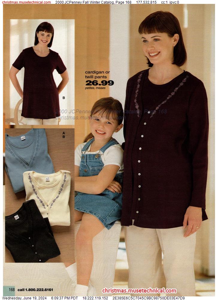 2000 JCPenney Fall Winter Catalog, Page 168