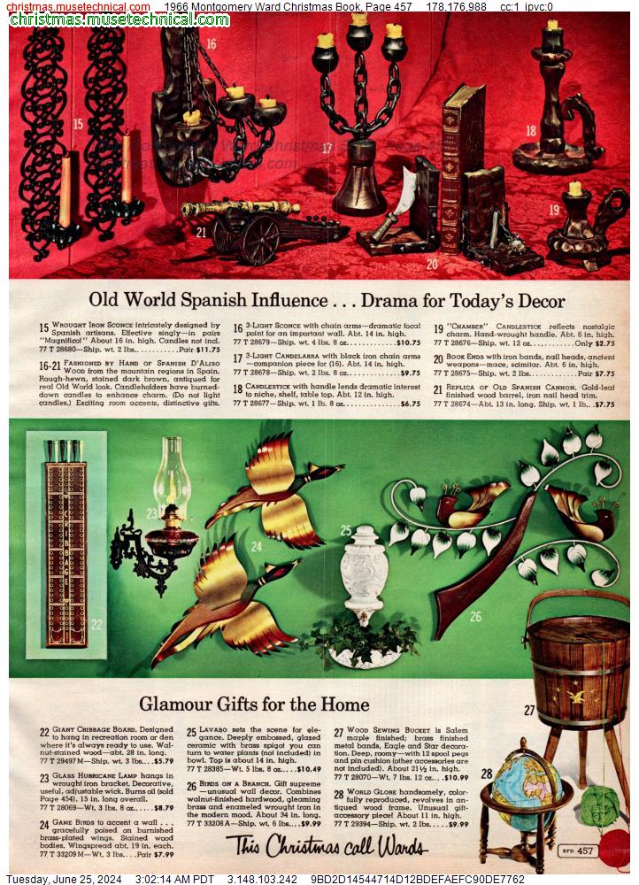 1966 Montgomery Ward Christmas Book, Page 457