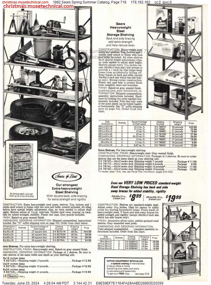 1982 Sears Spring Summer Catalog, Page 718