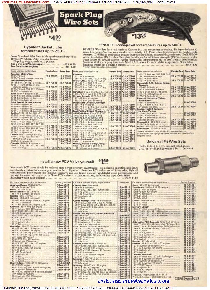 1975 Sears Spring Summer Catalog, Page 623