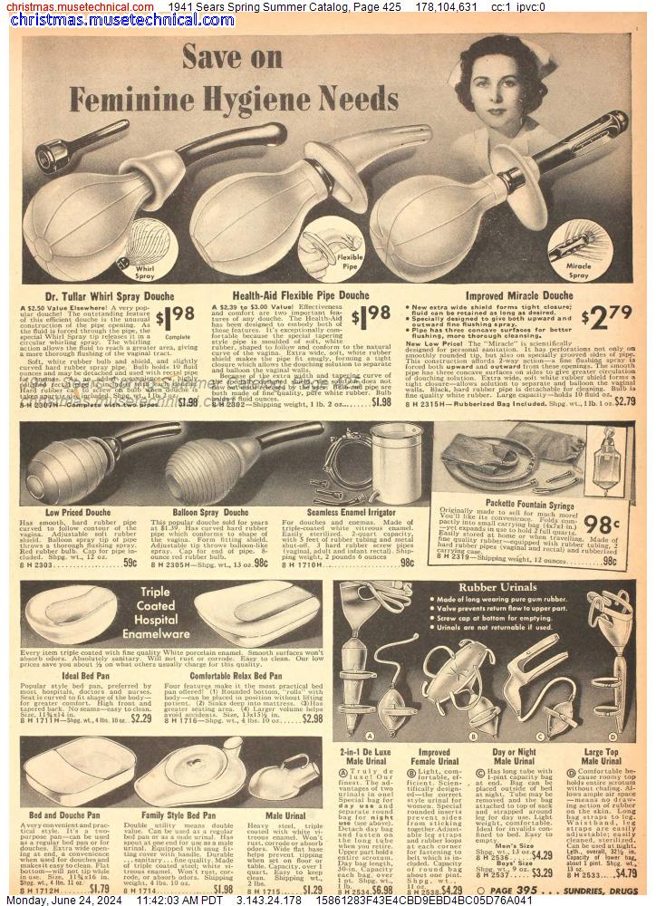 1941 Sears Spring Summer Catalog, Page 425