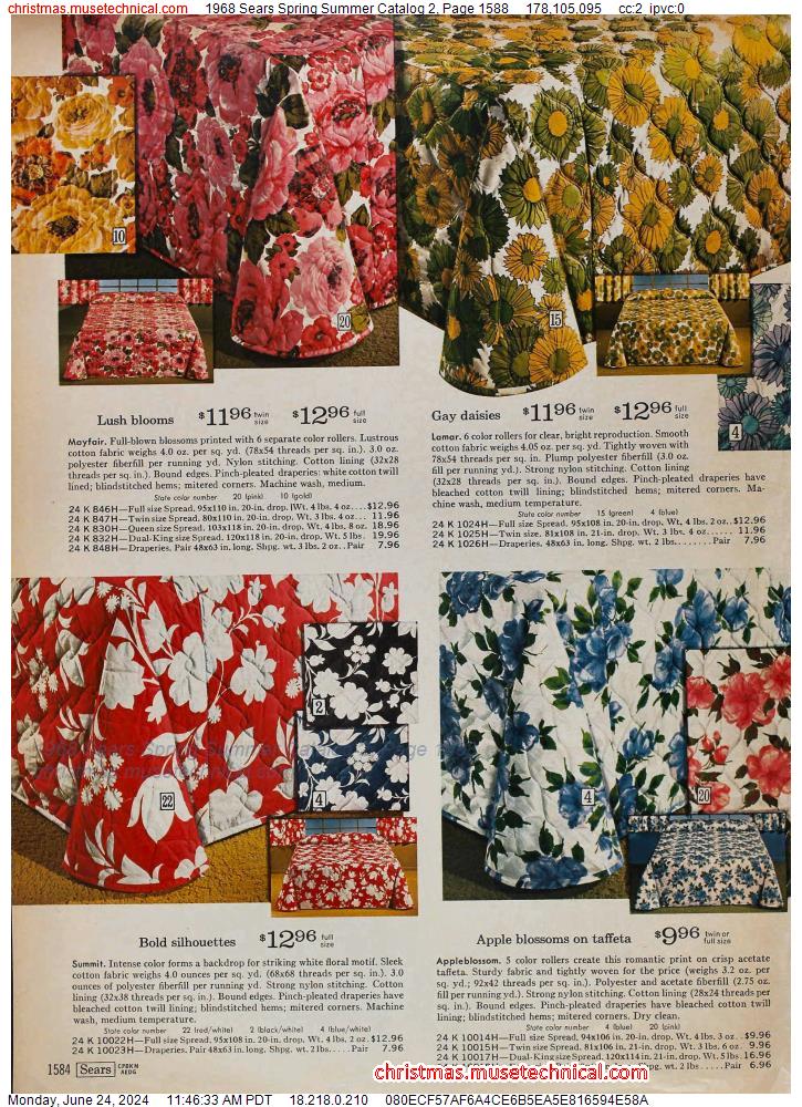 1968 Sears Spring Summer Catalog 2, Page 1588