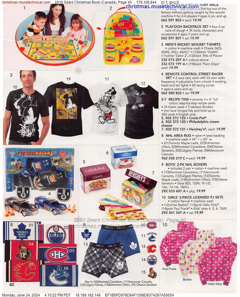 2010 Sears Christmas Book (Canada), Page 40