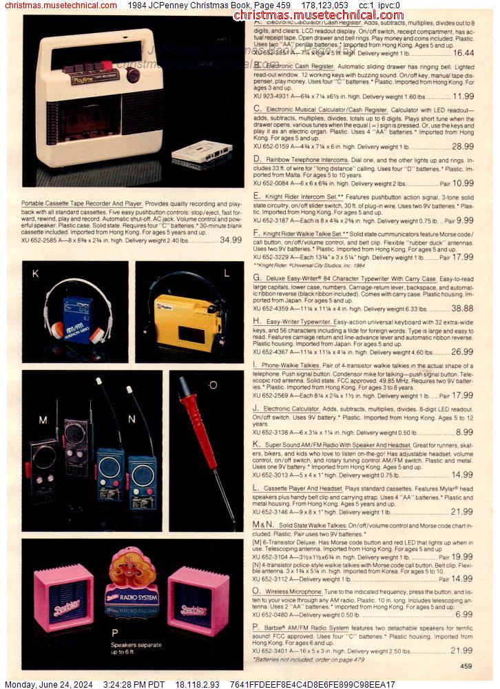 1984 JCPenney Christmas Book, Page 459