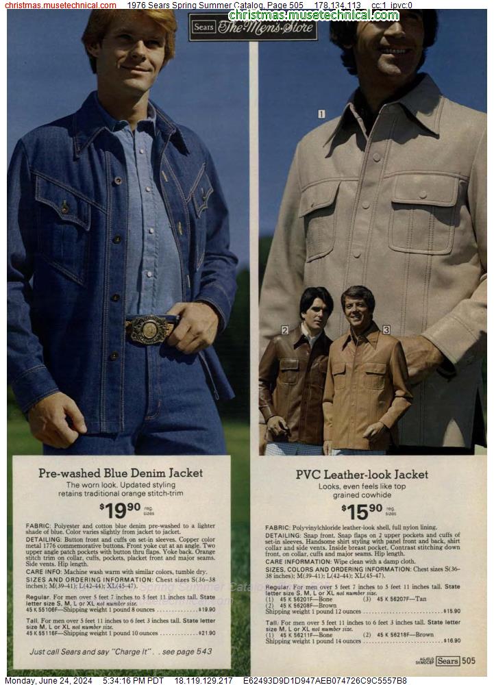1976 Sears Spring Summer Catalog, Page 505